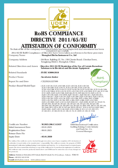 Certificados ROHS